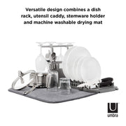 UMBRA - Udry Dish Rack & Caddy _ Charcoal