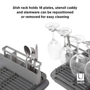 UMBRA - Udry Dish Rack & Caddy _ Charcoal