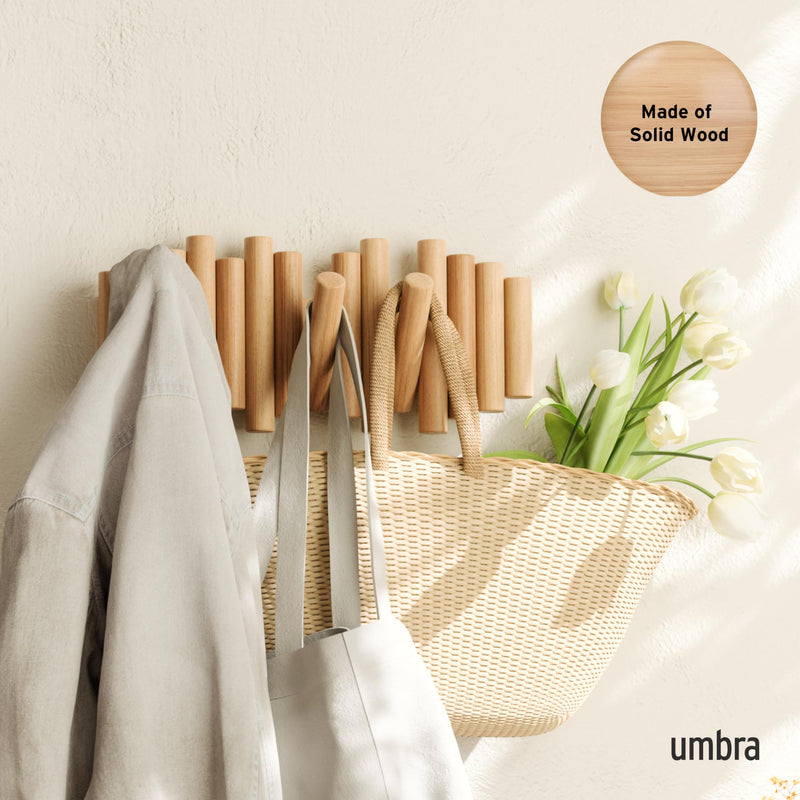 UMBRA - Picket 5 Wall Hook _ Natural