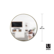 UMBRA - Hubba Wall Mirror _ Brass / 34" (86 cm)