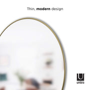 UMBRA - Hubba Wall Mirror _ Brass / 34" (86 cm)