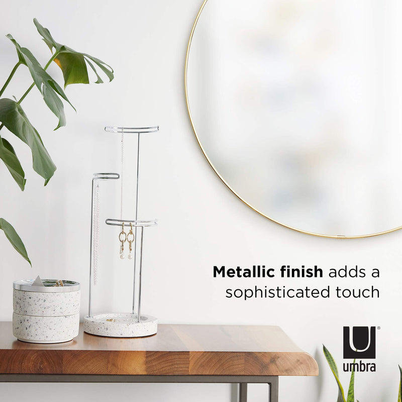 UMBRA - Hubba Wall Mirror _ Brass / 34" (86 cm)