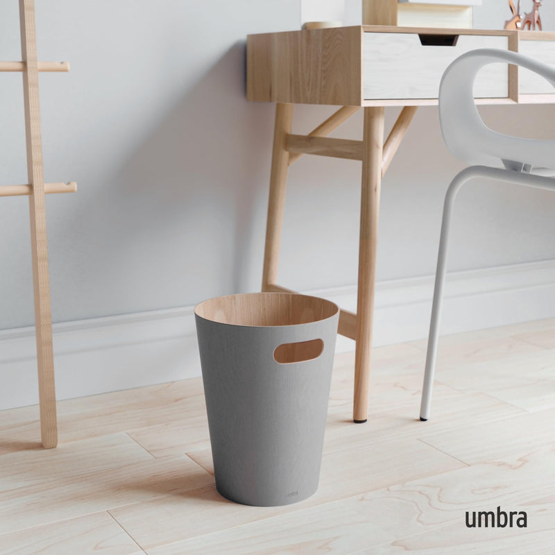 UMBRA - Woodrow Trash Can _ Grey