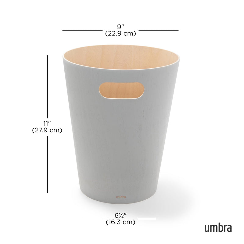 UMBRA - Woodrow Trash Can _ Grey