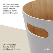 UMBRA - Woodrow Trash Can _ Grey