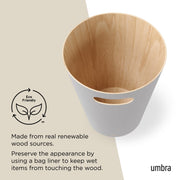 UMBRA - Woodrow Trash Can _ Grey