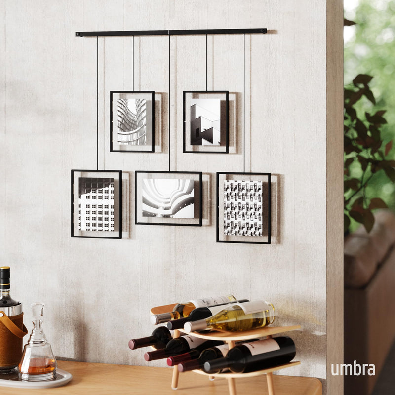 UMBRA - Exhibit Wall Picture Frames, Set of 5 _ Black