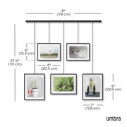 UMBRA - Exhibit Wall Picture Frames, Set of 5 _ Black