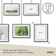 UMBRA - Exhibit Wall Picture Frames, Set of 5 _ Black