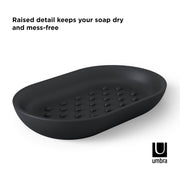 UMBRA - Junip Oval Soap Dish _ Black