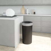 UMBRA - Vento Trash Can _ Black-Nickel