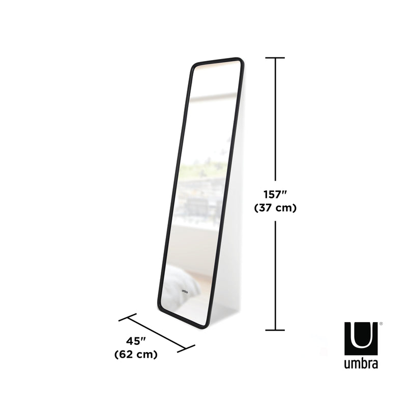 UMBRA - Hub Leaning Mirror _ Black