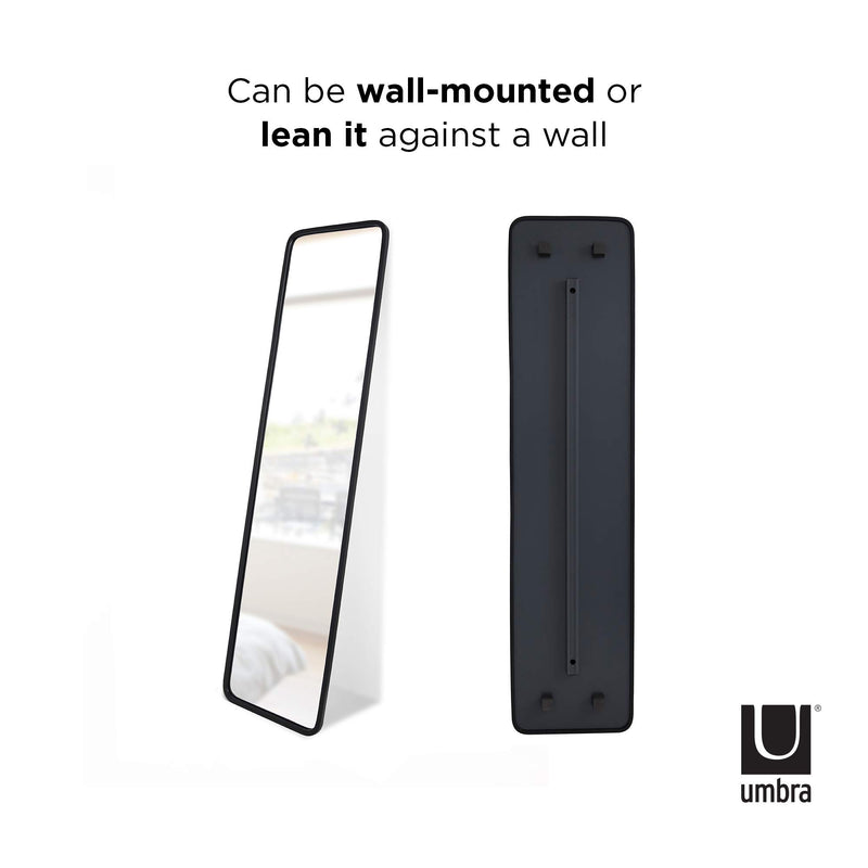 UMBRA - Hub Leaning Mirror _ Black