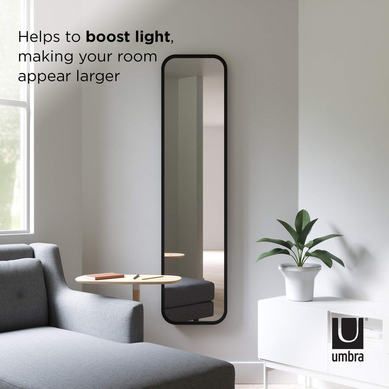 UMBRA - Hub Leaning Mirror _ Black