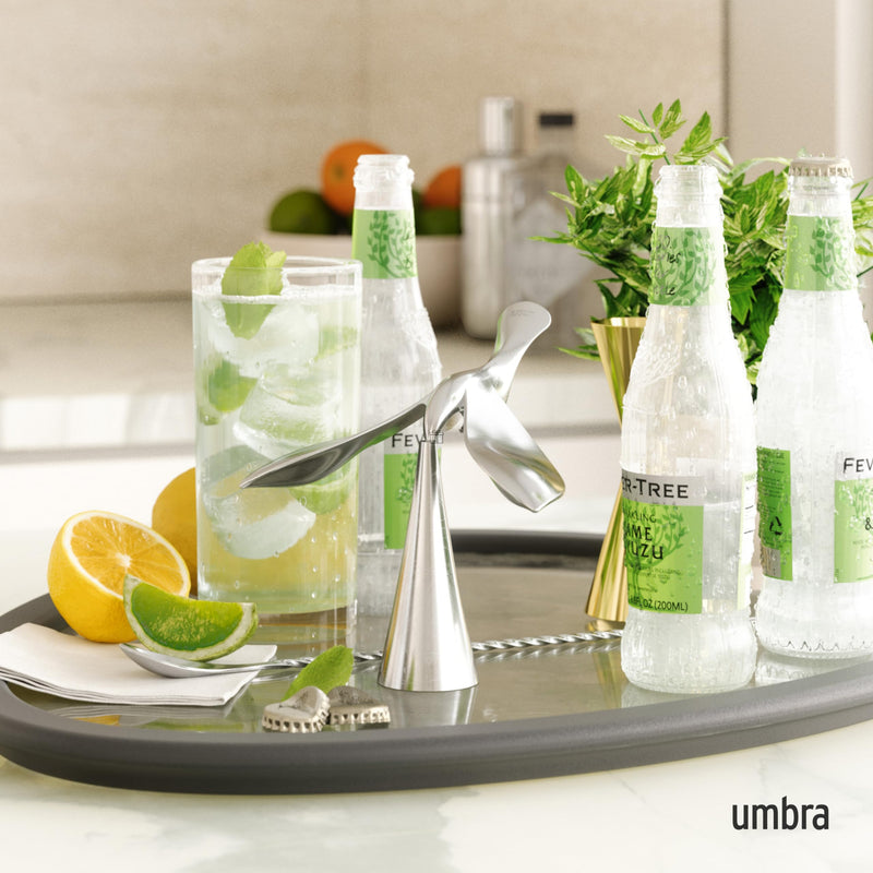 UMBRA - Tipsy Balancing Bottle Opener _ Chrome