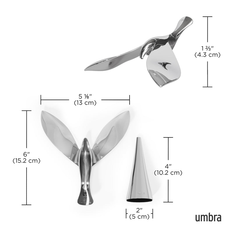 UMBRA - Tipsy Balancing Bottle Opener _ Chrome