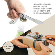 UMBRA - Tipsy Balancing Bottle Opener _ Chrome