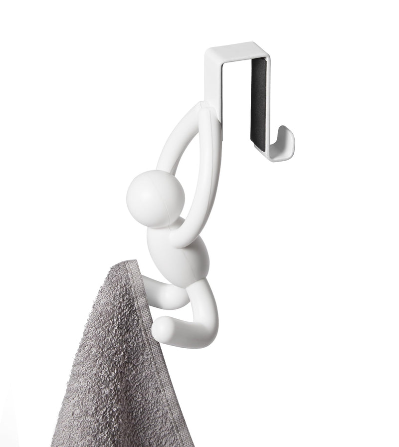 UMBRA - Buddy Over The Cabinet Hooks, Set of 2 _ White