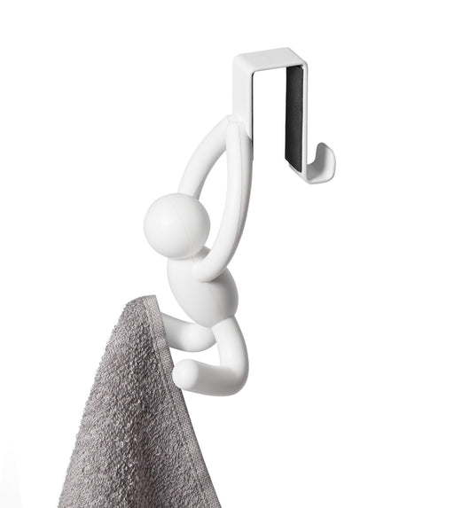 UMBRA - Buddy Over The Cabinet Hooks, Set of 2 _ White