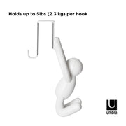 UMBRA - Buddy Over The Cabinet Hooks, Set of 2 _ White