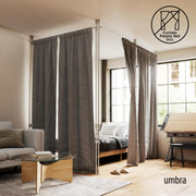 UMBRA - Anywhere Curtain Rod & Room Divider _ Metallic-Nickel / 36-66" (91-167 cm)