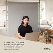 UMBRA - Anywhere Curtain Rod & Room Divider _ Metallic-Nickel / 36-66" (91-167 cm)