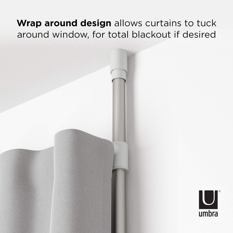 UMBRA - Anywhere Curtain Rod & Room Divider _ White / 36-66" (91-167 cm)