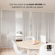 UMBRA - Anywhere Curtain Rod & Room Divider _ White / 36-66" (91-167 cm)