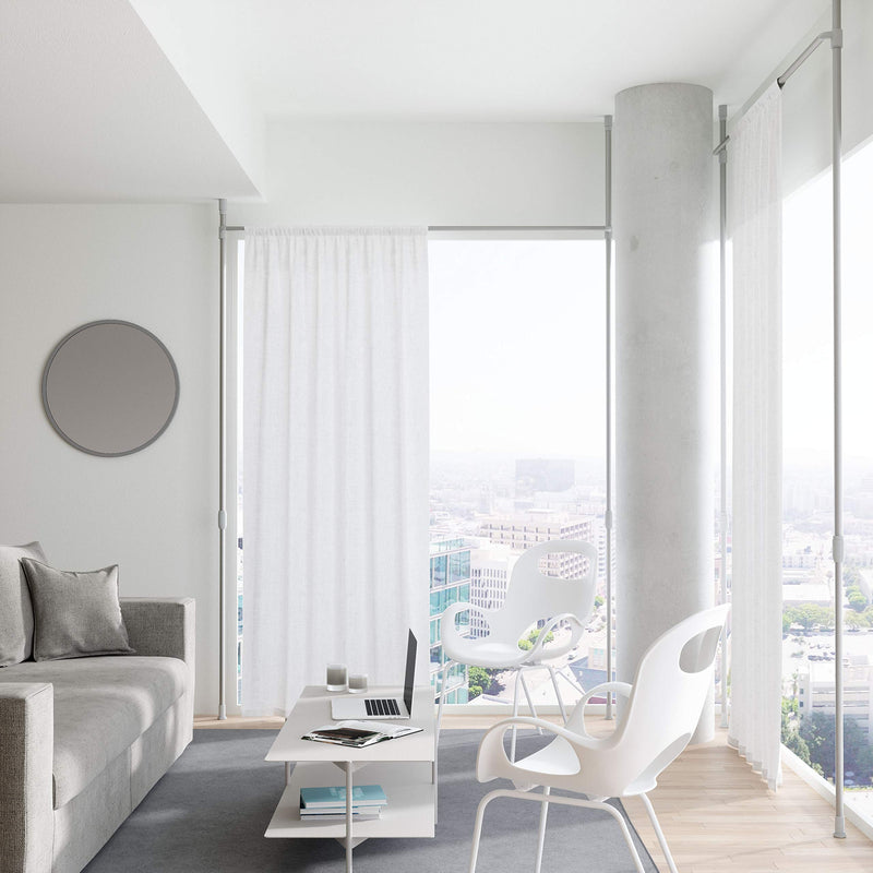 UMBRA - Anywhere Curtain Rod & Room Divider _ White / 36-66" (91-167 cm)