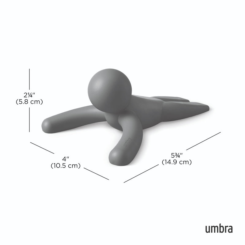 UMBRA - Buddy Doorstop _ Charcoal / 1-Pack