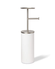 UMBRA - Portaloo Toilet Paper Stand _ White-Nickel