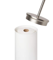 UMBRA - Portaloo Toilet Paper Stand _ White-Nickel