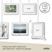 UMBRA - Exhibit Wall Picture Frames, Set of 5 _ Chrome