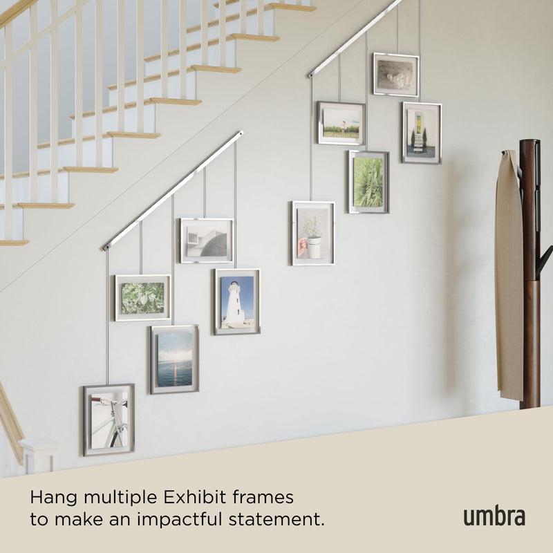 UMBRA - Exhibit Wall Picture Frames, Set of 5 _ Chrome