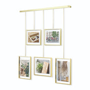 UMBRA - Exhibit Wall Picture Frames, Set of 5 _ Matte-Brass