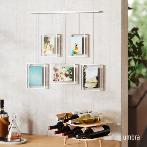 UMBRA - Exhibit Wall Picture Frames, Set of 5 _ White