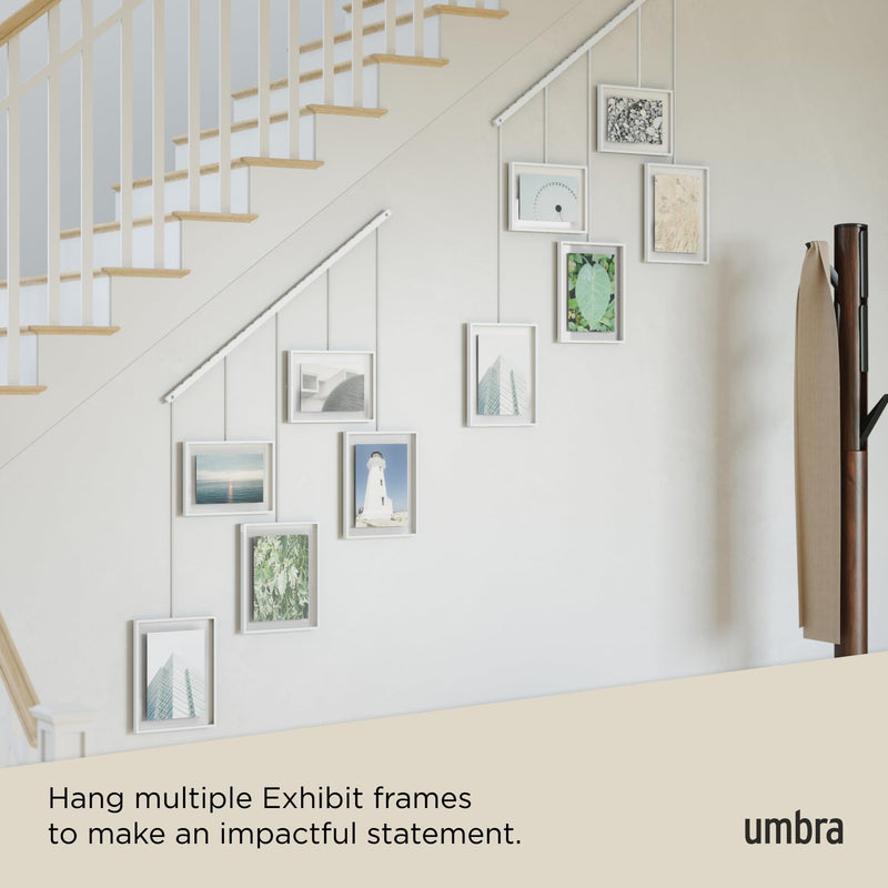 UMBRA - Exhibit Wall Picture Frames, Set of 5 _ White
