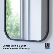UMBRA - Hub Rectangle Wall Mirror _ Black / 24x36" (61x91 cm)
