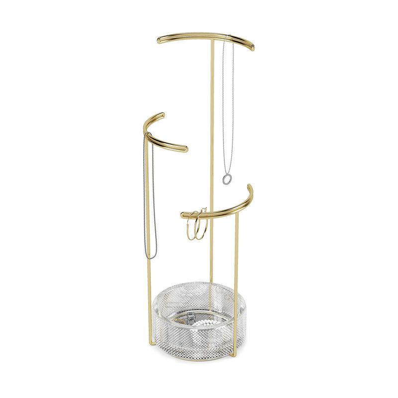 UMBRA - Tesora Jewelry Stand _ Brass