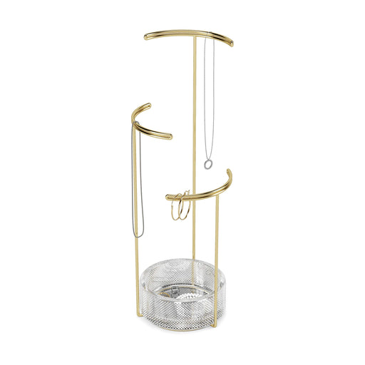 UMBRA - Tesora Jewelry Stand _ Brass