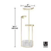 UMBRA - Tesora Jewelry Stand _ Brass