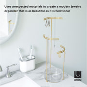 UMBRA - Tesora Jewelry Stand _ Brass