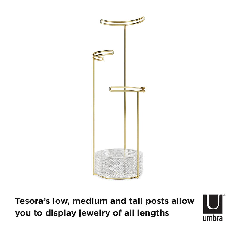 UMBRA - Tesora Jewelry Stand _ Brass