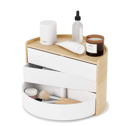 UMBRA - Moona Storage Box _ White-Natural