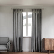 UMBRA - Blok Curtain Rod _ 36-72" (91-183 cm) / Gun-Metal / 1" (2.5 cm)