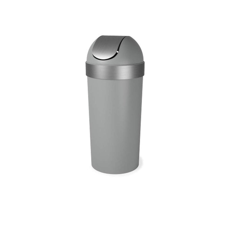UMBRA - Venti Trash Can _ Grey-Nickel