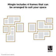UMBRA - Mingle Wall Picture Frames, Set of 4 _ Natural