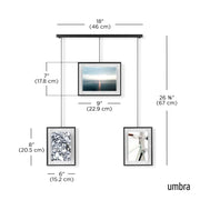UMBRA - Exhibit Wall Picture Frames, Set Of 3 _ Black
