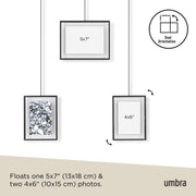 UMBRA - Exhibit Wall Picture Frames, Set Of 3 _ Black