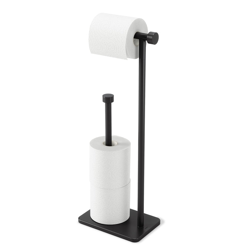 UMBRA - Cappa Toilet Paper Holder & Reserve _ Black